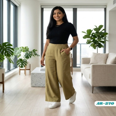 Ladies Palazzo-Sage Green